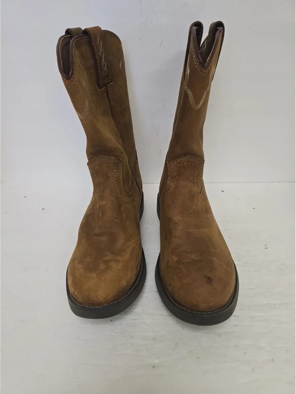 Justin Men's 3902 Jeb Roper Apache Stampede Soft Toe Boot Tan Size 9D